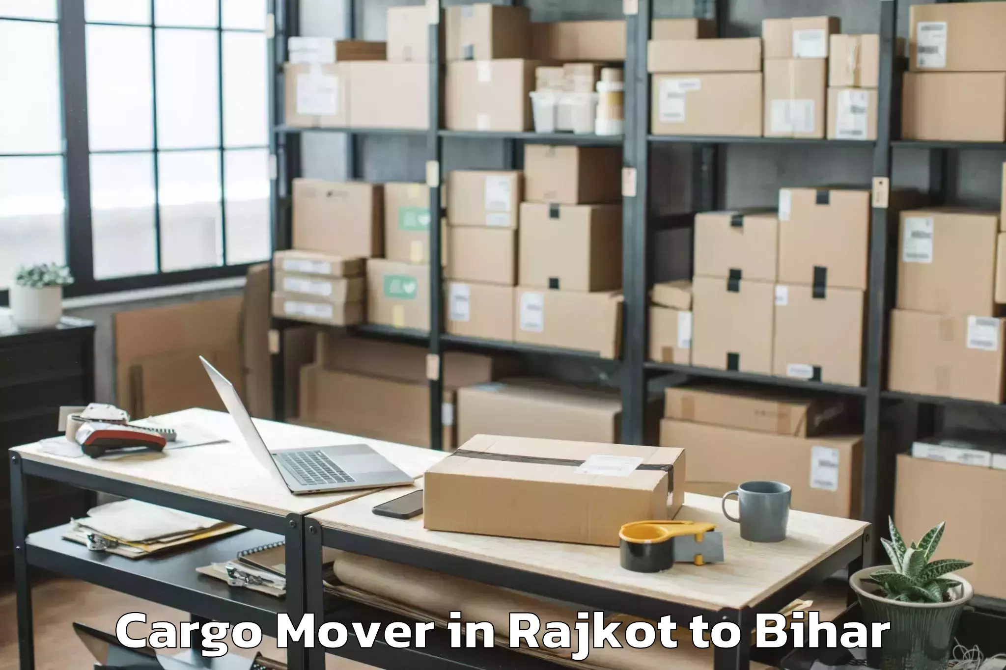 Top Rajkot to Narpatganj Cargo Mover Available